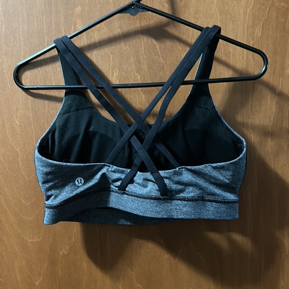 Gray Lululemon sports bra. Size 10 (I think). EUC. - Picture 2 of 2